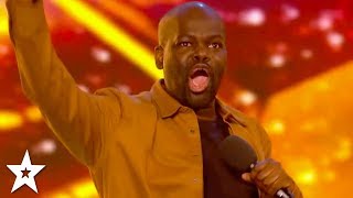 HILARIOUS Comedian Daliso Chaponda WINS GOLDEN BUZZER  Britains Got Talent 2017 [upl. by Bergmann877]