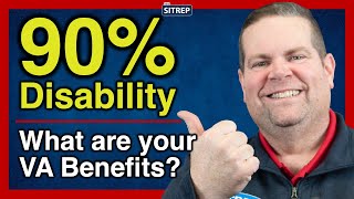 VA Benefits with 90 ServiceConnected Disability  VA Disability  theSITREP [upl. by Chiaki]