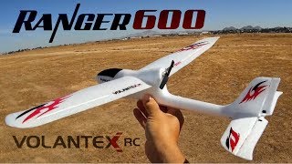 Beginner fixed wing glider airplane with One Key Return VolantexRC Ranger 600 [upl. by Airrehs701]