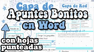 Apuntes bonitos en word  parte 2 [upl. by Nrubliw319]