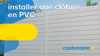 Comment installer une clôture en PVC Goodhome  Castorama [upl. by Noimad996]