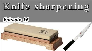 King 10006000 stone review Petty knife sharpening [upl. by Kary]