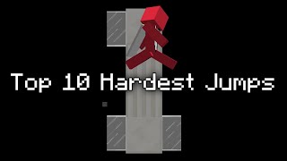 Top 10 Hardest Jumps  Minecraft Parkour [upl. by Nosila]