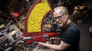 Adam Savages One Day Builds 1000 Shot NERF Blaster [upl. by Haizek]