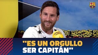 ENTREVISTA  LEO MESSI quotEstoy en el mejor equipo del mundoquot [upl. by Haseena]