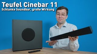 Teufel Cinebar 11  Schlanke Soundbar große Wirkung [upl. by Eiggep]