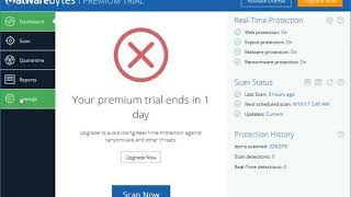 How to deactivate Malwarebytes Premium trial [upl. by Yblek]