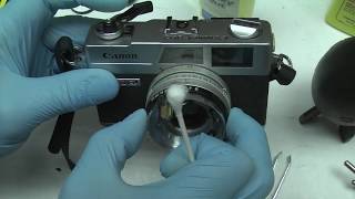 Canon Canonet Sticky Shutter and Aperture Repair [upl. by Jenelle]