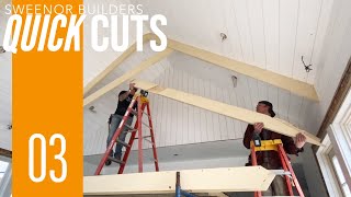 Custom Scissor Truss  Installation  QUICK CUTS 03 [upl. by Sheya]