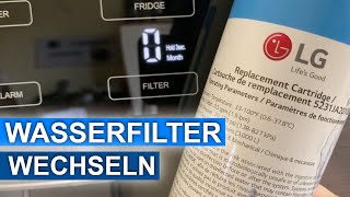 Wasserfilter von unserem LG Kühlschrank erneuern [upl. by Soinotna]