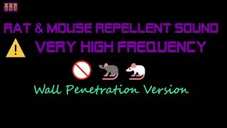 ⚠️Wall Penetration Version 🚫🐀🐁 Rat amp Mouse Repellent Sound Very High Frequency 1 Hour [upl. by Aihtnic469]