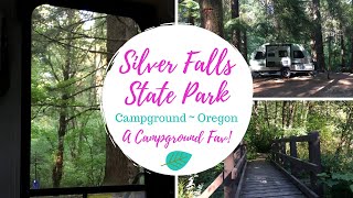 Silver Falls State Park RV amp Tent Campground in Oregon  A Campground Fav [upl. by Glennis444]