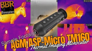 AGM ASPMicro TM160 Thermal Monocular  Sample Footage [upl. by Wack109]