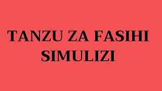 Fasihi Simulizi Tanzu za fasihi simulizi Fasihi kwa ujumla FASIHI [upl. by Isidro]