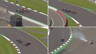 Lewis Hamilton Max Verstappen cut across me before crash at British Grand Prix [upl. by Matland]