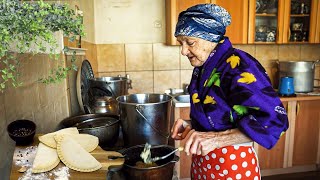 CRIMEA A typical day of the Crimean Tatars Cooking TRADITIONAL Crimea Tatar meal  CHEBUREKI [upl. by Eltotsira274]