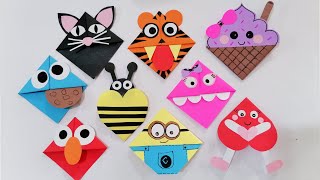 Easy DIY Bookmarks  Cute Bookmarks For Kids  Paper Craft [upl. by Jelene391]