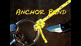 Anchor Bend or Nilsson Knot How to Tie [upl. by Uticas]