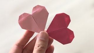 Easy Origami Heart Bookmark  Origami Heart ❤️ [upl. by Ikik]