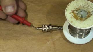 Installing a PL259 onto RG58 Coax 965s Method [upl. by Lafleur]