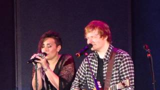 Ed Sheeran and Demi Lovato  quotGive Me Lovequot Live HD [upl. by Nahtnhoj]