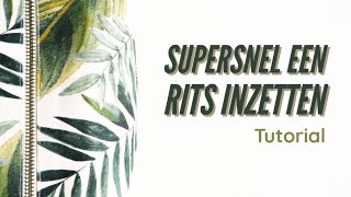 Supersnel een rits inzetten [upl. by Ruphina]