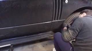 How to install running boards Side Steps Range Rover Vogue L322 20022012 [upl. by Tecu]