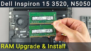 Dell Inspiron 15 3520 N5050 RAM Upgrade amp Install StepbyStep DIY Guide [upl. by Yrrah]