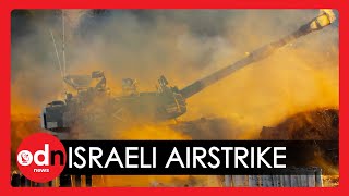 IsraelPalestine Conflict IDF Release Dramatic Footage of Hamas AIRSTRIKE in Gaza [upl. by Leahicm]