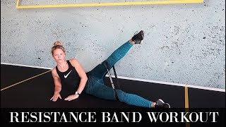 Resistance band workout  Billen amp benen trainen [upl. by Joli]