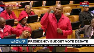 Julius Malema debates the Presidency budget vote [upl. by Junia]