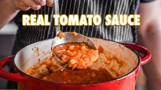 Proper Tomato Sauce Using Fresh Tomatoes 3 ingredients [upl. by Apul]