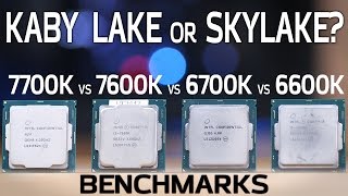 Kaby Lake vs Skylake Benchmarks 7600K and 7700K vs 6600K and 6700K [upl. by Llechtim]