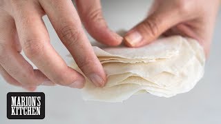 How To Make Dumpling Wrappers  Marions Kitchen [upl. by Avrom]