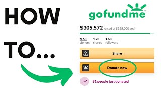 How to Donate to a GoFundMe Campaign [upl. by Nnylyrehc]