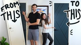 Simple DIY Door Makeover that we almost ruined [upl. by Athena]