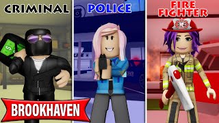 I roleplayed jobs in Brookhaven with Janet and Kate  Roblox [upl. by Trudnak]