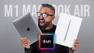 NEW M1 MacBook Air UNBOXING and First Impressions [upl. by Karalee]