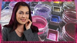 Luminescent Relaxation 🎨DIY Metallic Watercolor Paint Tutorial [upl. by Naahsar]