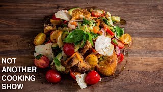 PANZANELLA SALAD  TUSCAN BREAD AND TOMATO SALAD [upl. by Foy902]