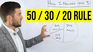 How To Manage Your Money 503020 Rule [upl. by Desirea558]