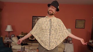 Part 1  Easy Knit Poncho Tutorial [upl. by Bridge]