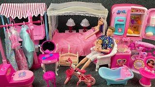 13 Minutes Satisfying with Unboxing Barbie Fancy House Play Set Collection Review Toys  ASMR [upl. by Adnal]