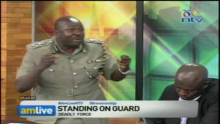 AM Live Boniface Mwangi faces off with police spokesperson Charles Owino [upl. by Barnaba]