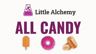 How to make ALL CANDY in Little Alchemy [upl. by Dyrraj720]