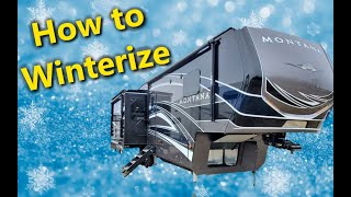 How To Winterize a Montana Fifth Wheel  Keystone Montana Winterizing [upl. by Jangro728]