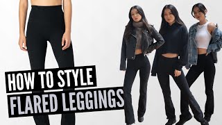 How to Style Flared Leggings aka Yoga Pants [upl. by Sax]