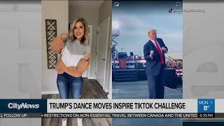 Trumps dance moves inspire TikTok challenge [upl. by Aztin]