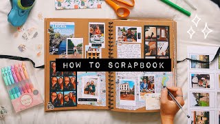 DIY HOW TO SCRAPBOOK ideas amp inspiration [upl. by Nahshunn]