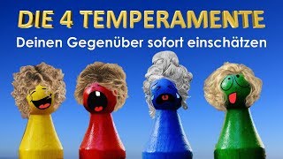 Die vier Temperamente und was sie über Dich und über den Charakter Deiner Mitmenschen verraten [upl. by Ashling]